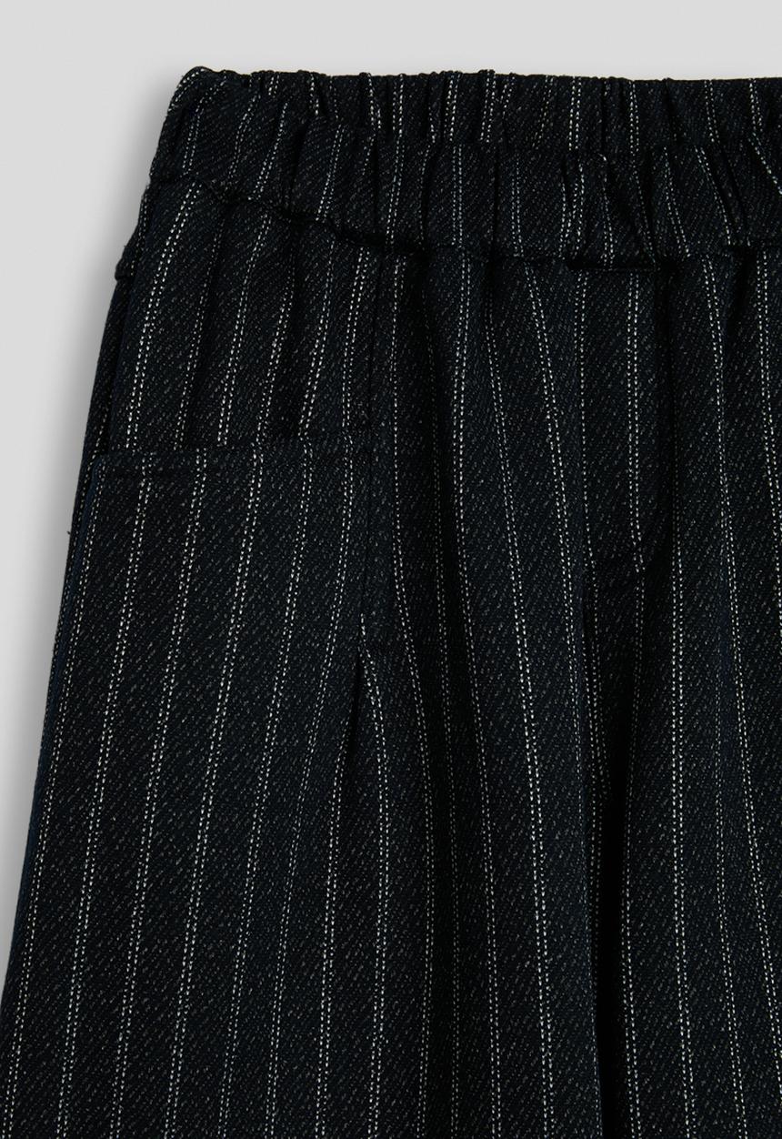 Pop Candy - Wide leg pants - dark navy/stripes