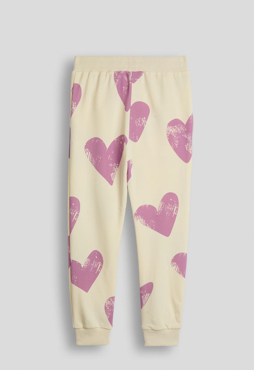 Pop Candy - All-over print joggers - cream/purple
