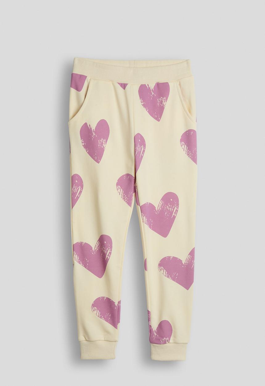 Pop Candy - All-over print joggers - cream/purple