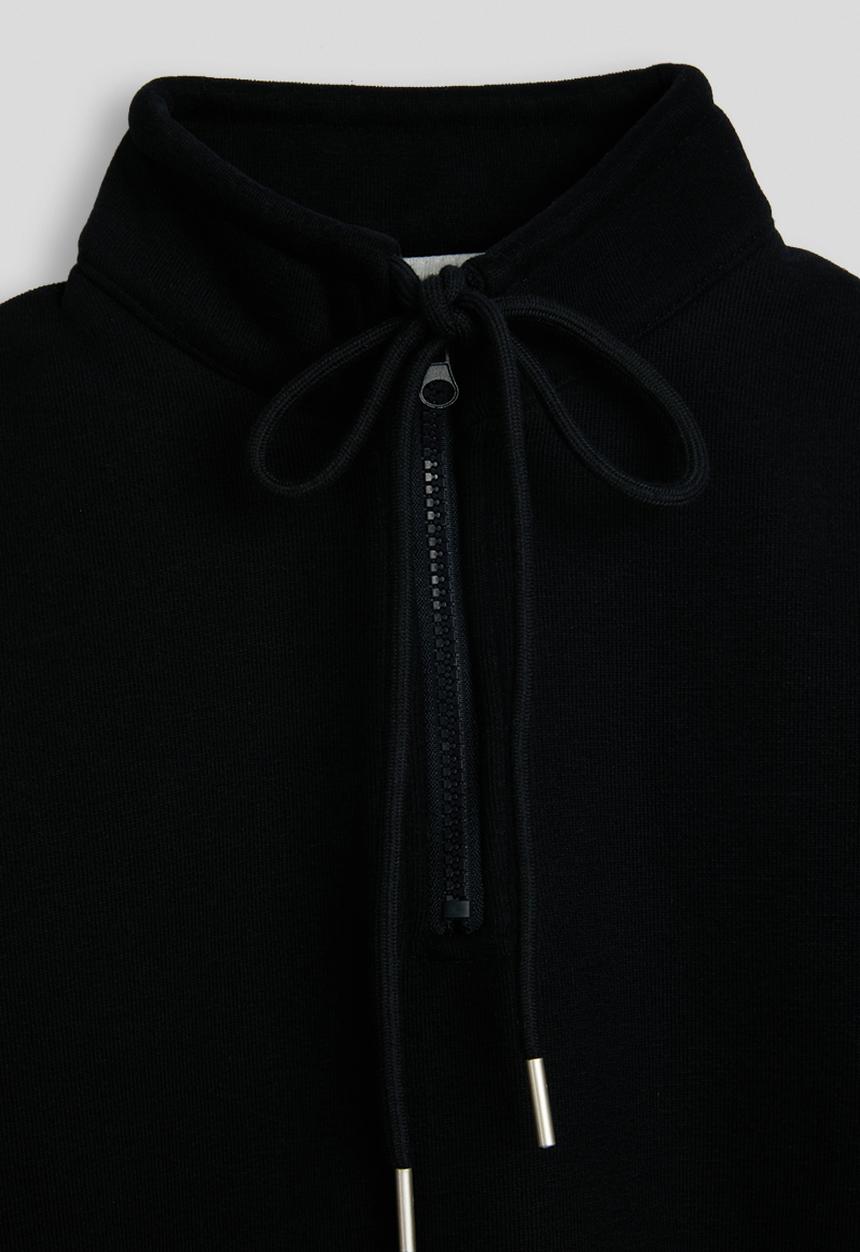 Pop Candy - High neck zip-up sweatshirt - black