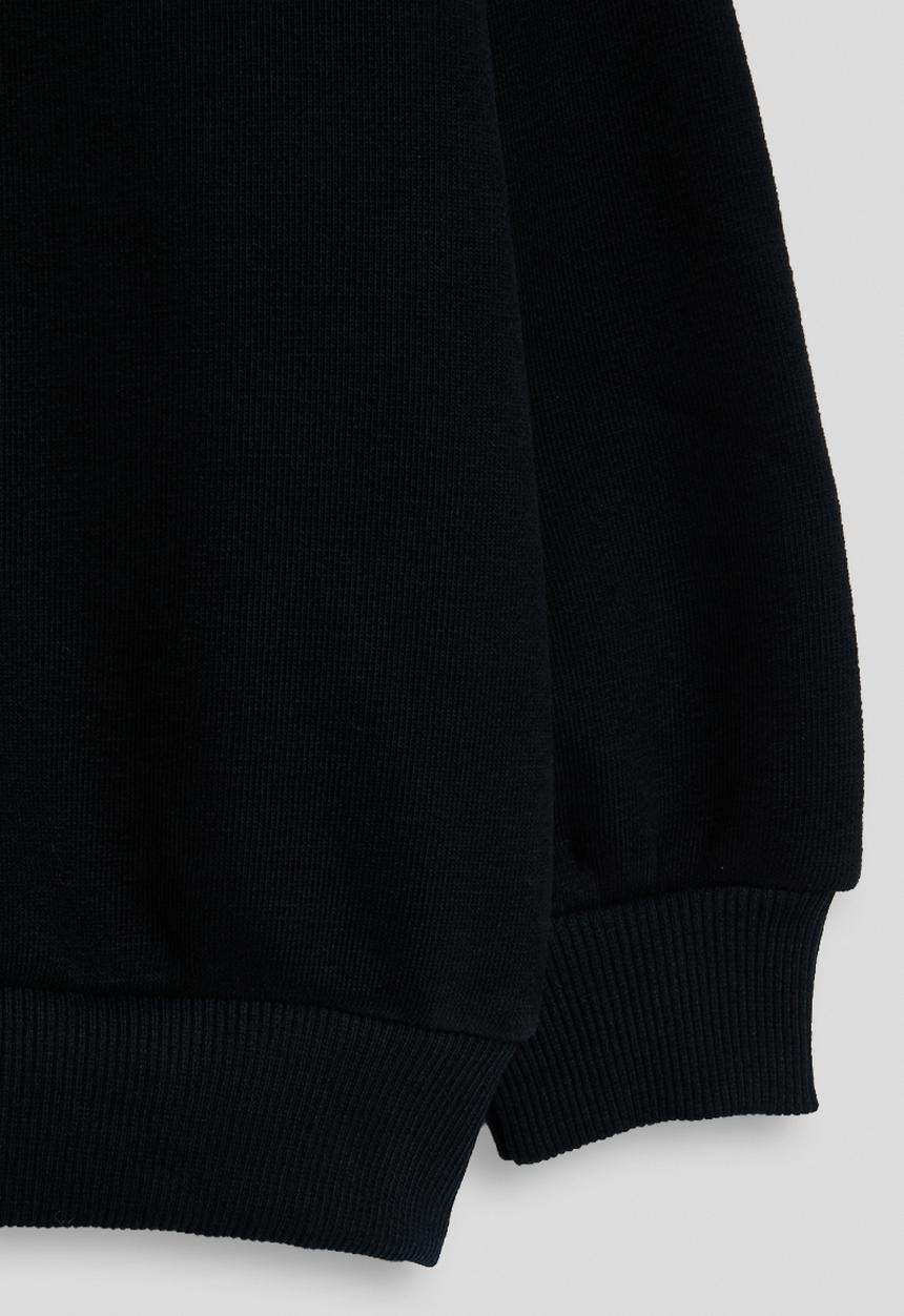 Pop Candy - High neck zip-up sweatshirt - black