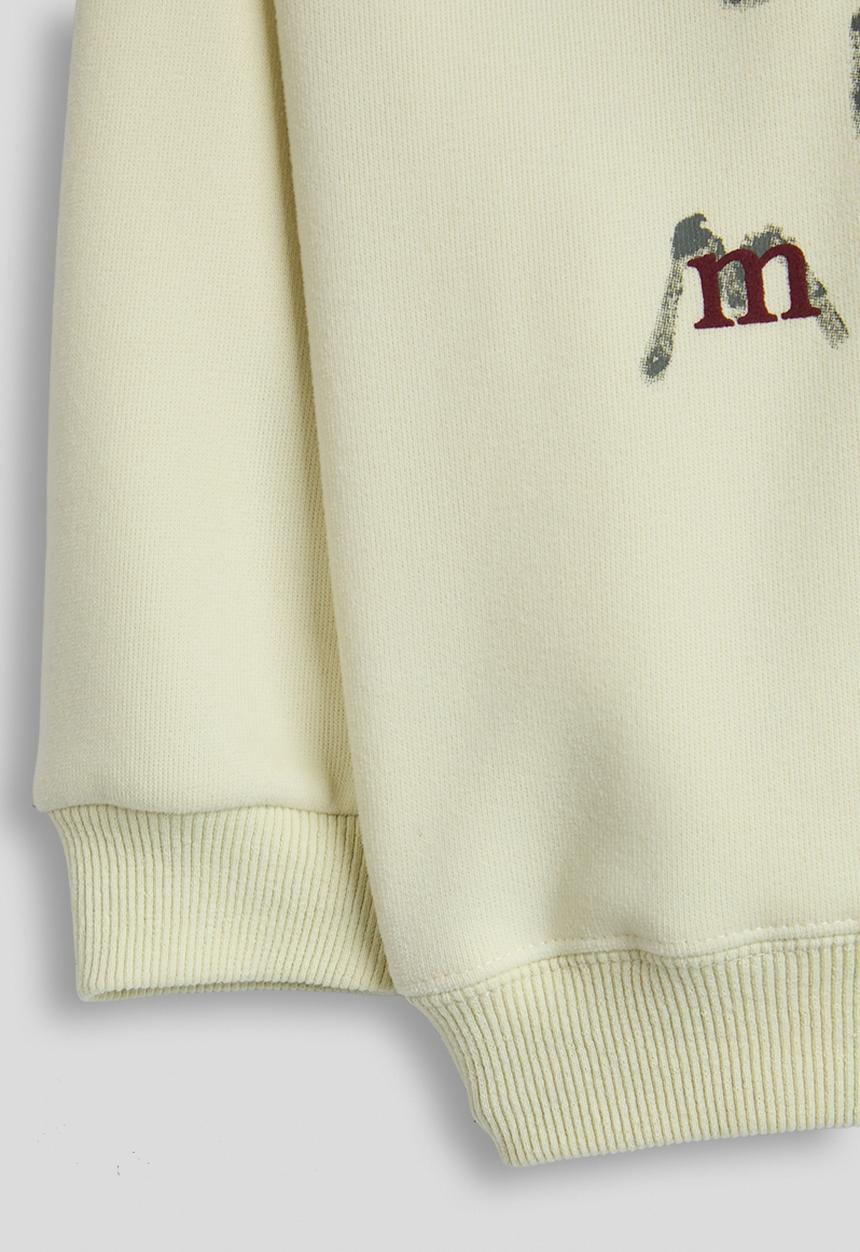 Pop Candy - Slogan print hoodie - cornfield white