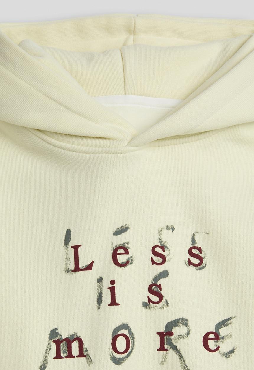 Pop Candy - Slogan print hoodie - cornfield white