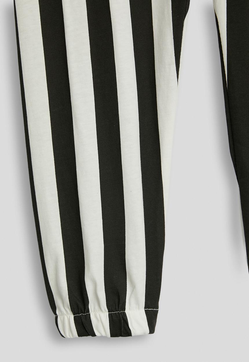 Pop Candy - Stretchy pants - black stripes