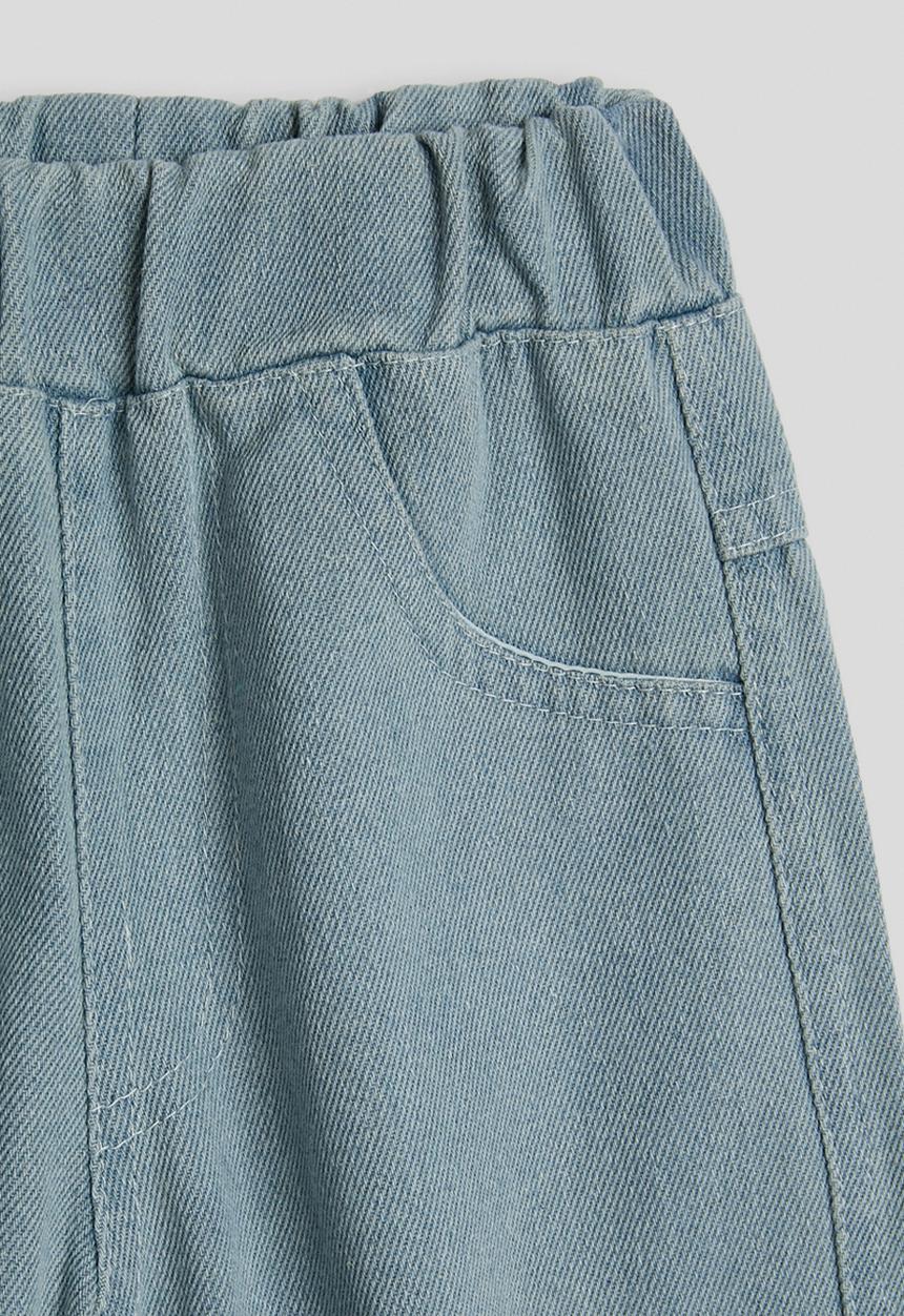 Pop Candy - Turn up hem jeans - light blue