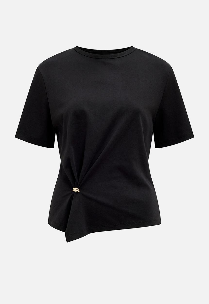 Forever New - Lani hardware detail T-shirt in black