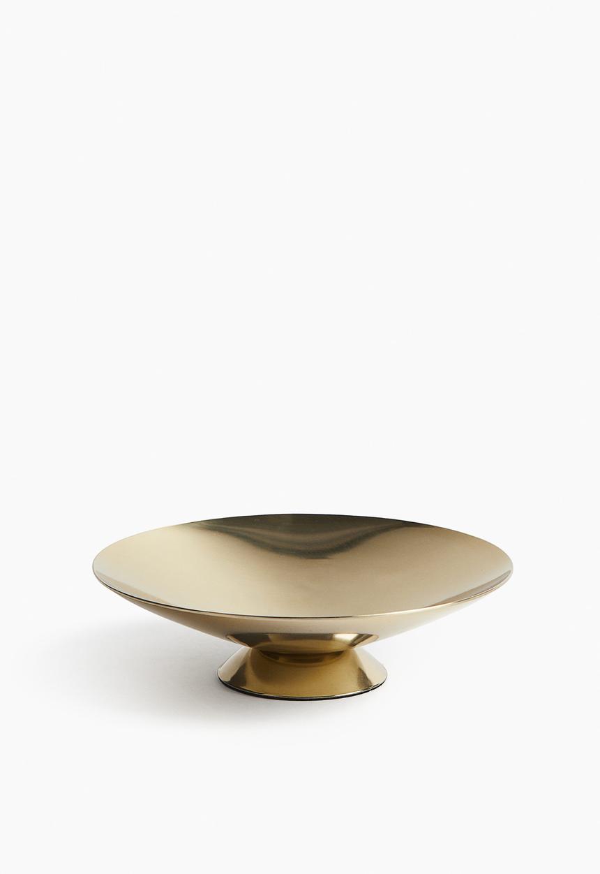 H&M - Small pedestal bowl - gold-coloured