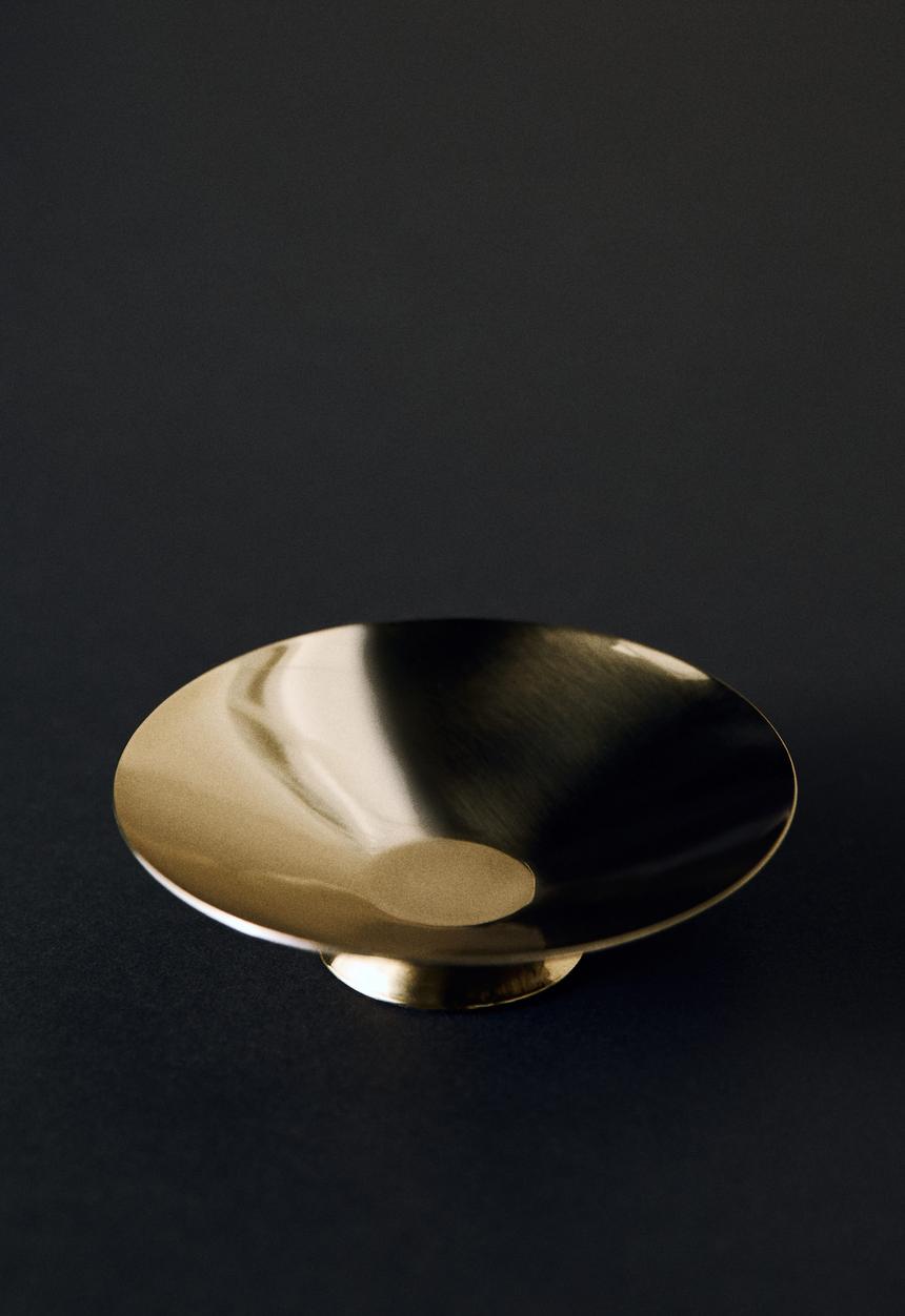 H&M - Small pedestal bowl - gold-coloured
