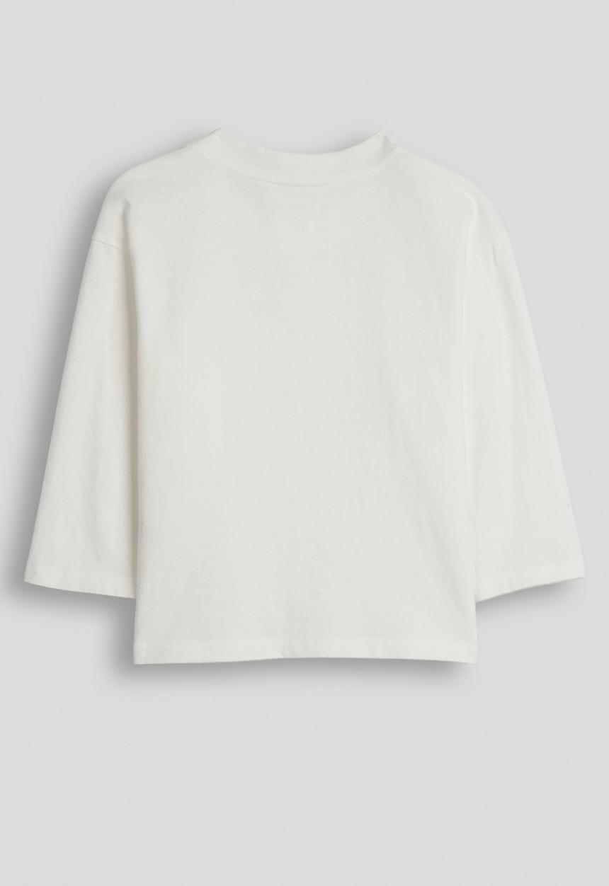 Pop Candy - Overlap pocket tee - white