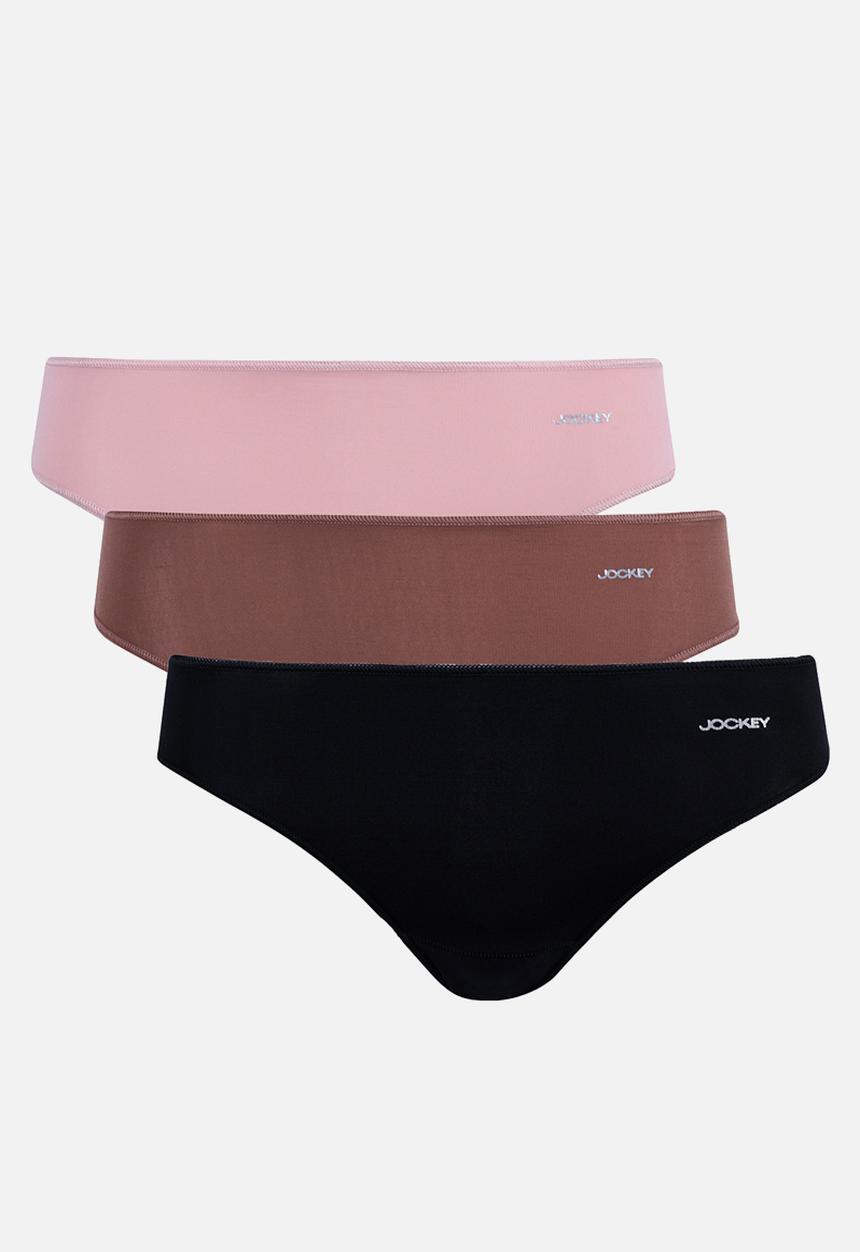 Jockey - 3 Pack npl bikini - classic - black/pale mauve/bronze
