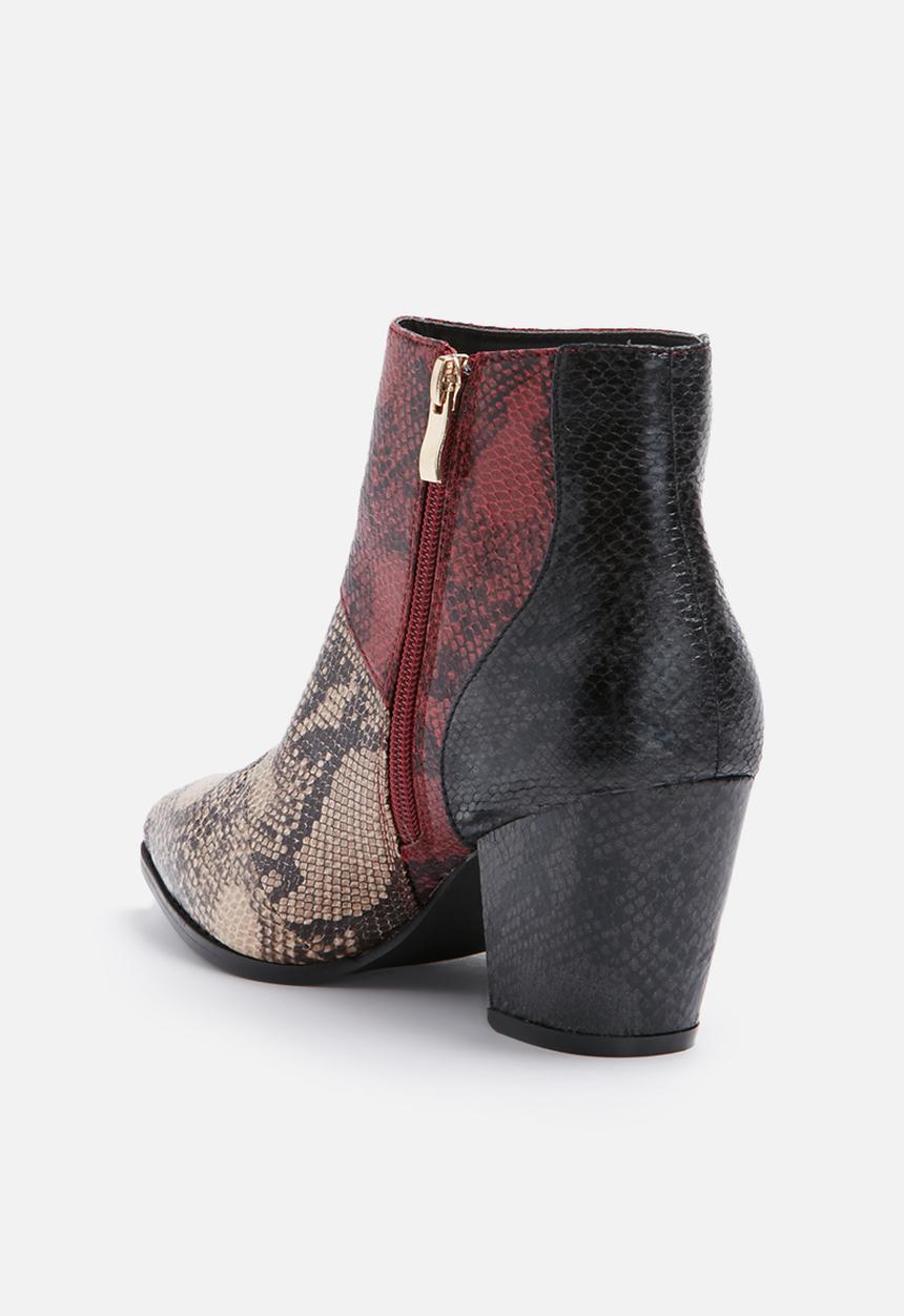 Daisy Street - Python ankle boot