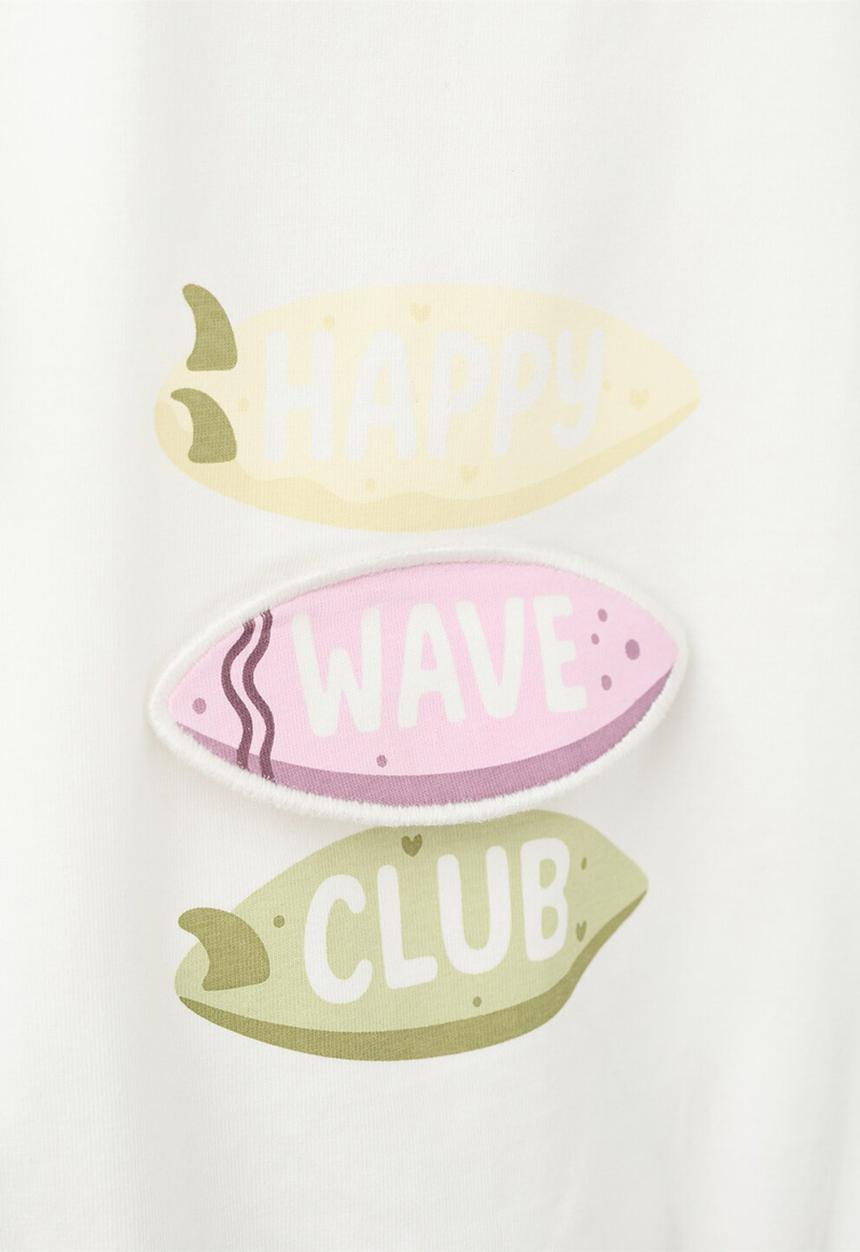 MANGO - T-Shirt Surfy - Natural