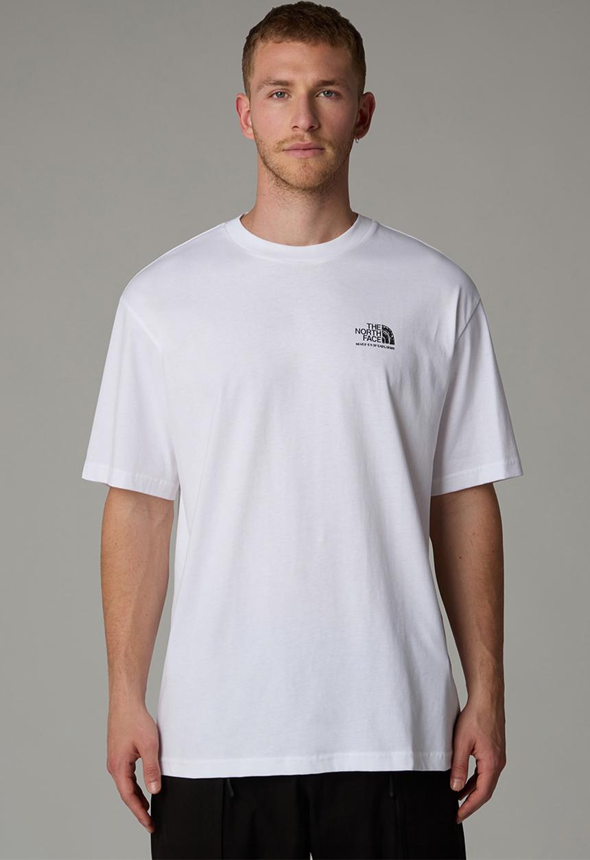 The North Face - M S/S Graffiti Style Tee Oversize Fit - Tnf White/Black-Evergreen