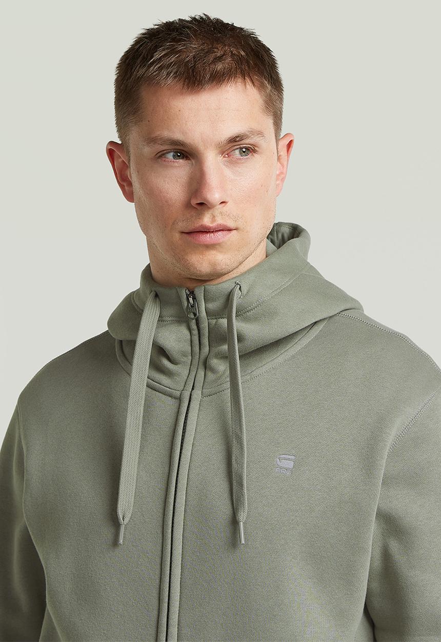 G-STAR - Premium Core Hdd Zip Sw L\S - Lt Orphus