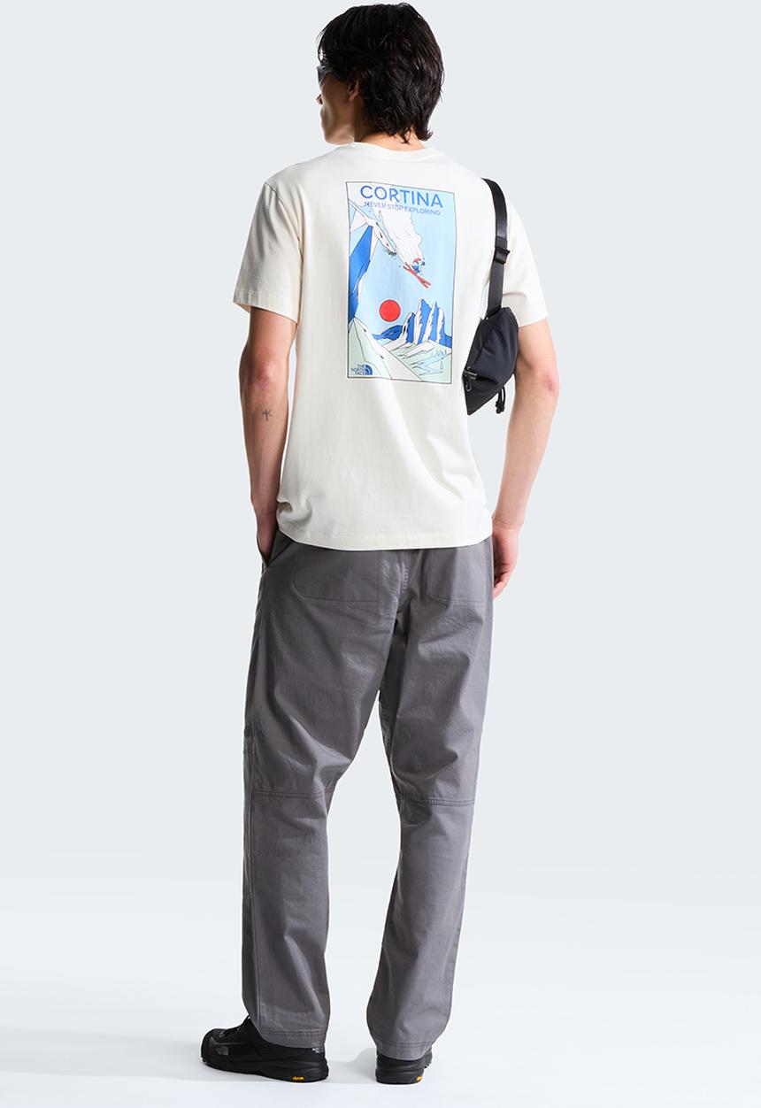 The North Face - Mountain Celebration Relaxed Fit Short Sleeve Tee-Graphic - White Dune