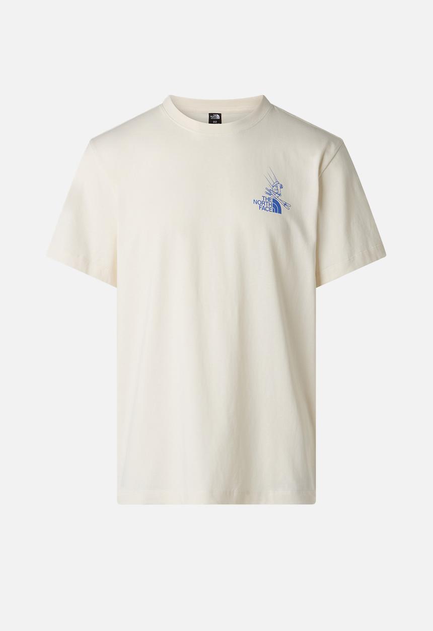 The North Face - Mountain Celebration Relaxed Fit Short Sleeve Tee-Graphic - White Dune
