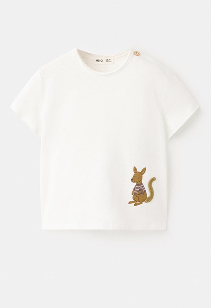MANGO - T-Shirt Cangu - Natural