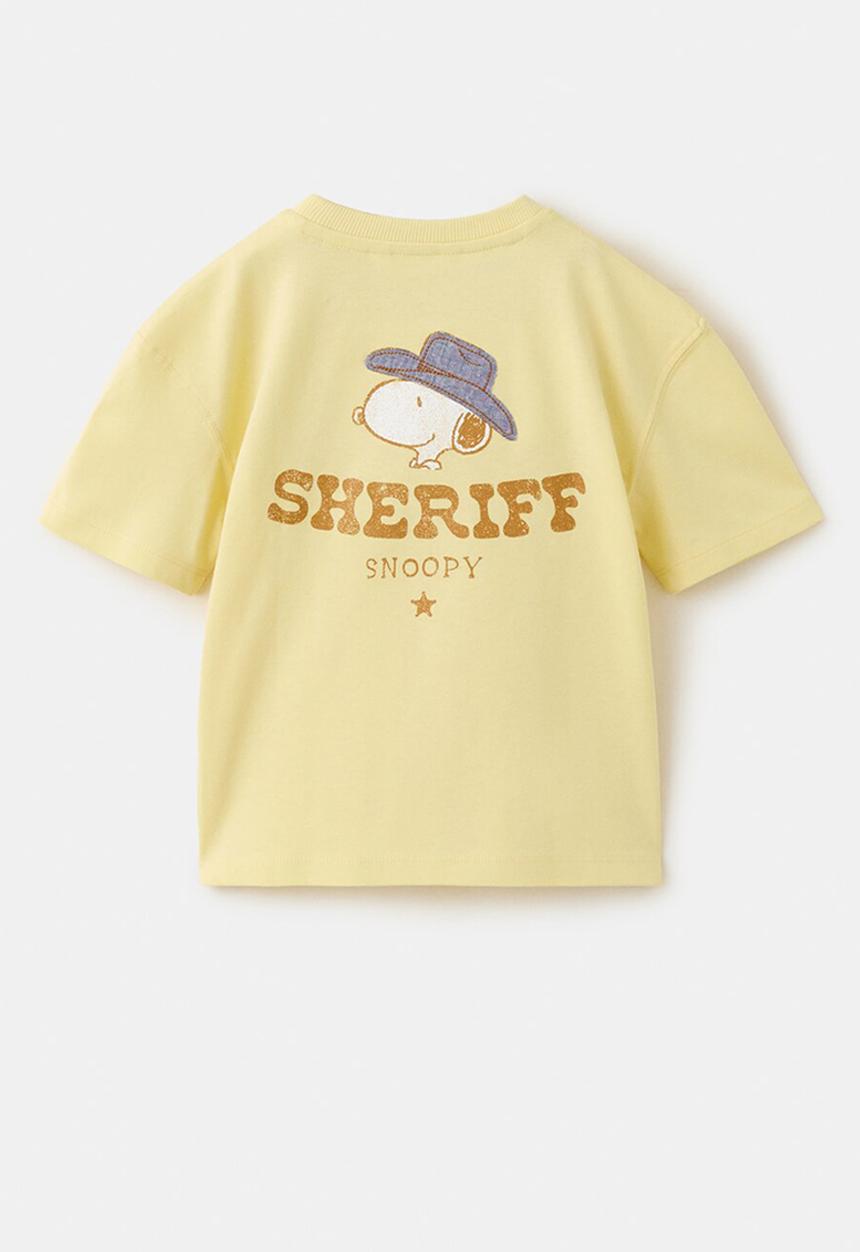 MANGO - T-Shirt Snsherif - Amarillo Pastel