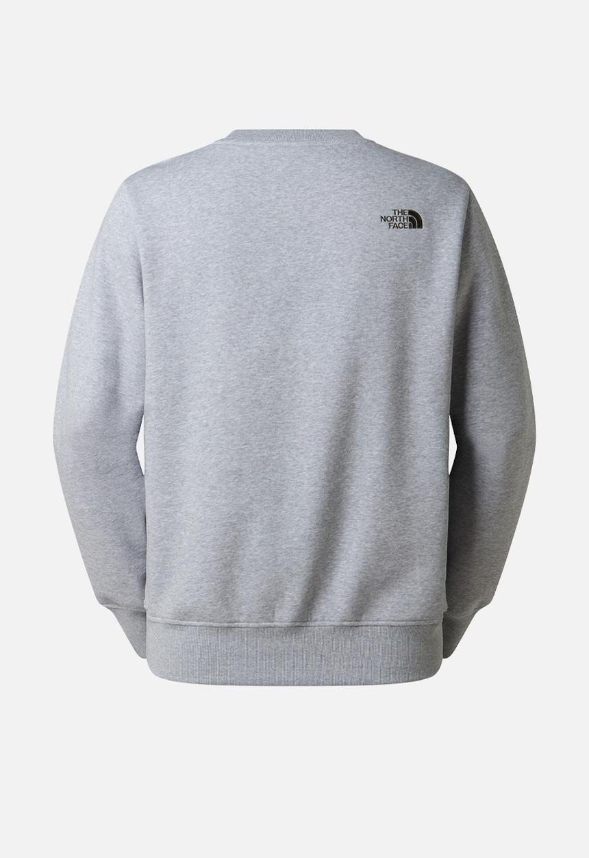 The North Face - Drew Peak Regular Crew - Tnf Light Grey Heather-New Taupe Green