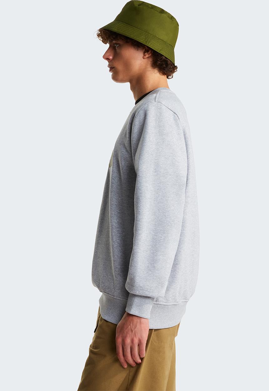 The North Face - Drew Peak Regular Crew - Tnf Light Grey Heather-New Taupe Green