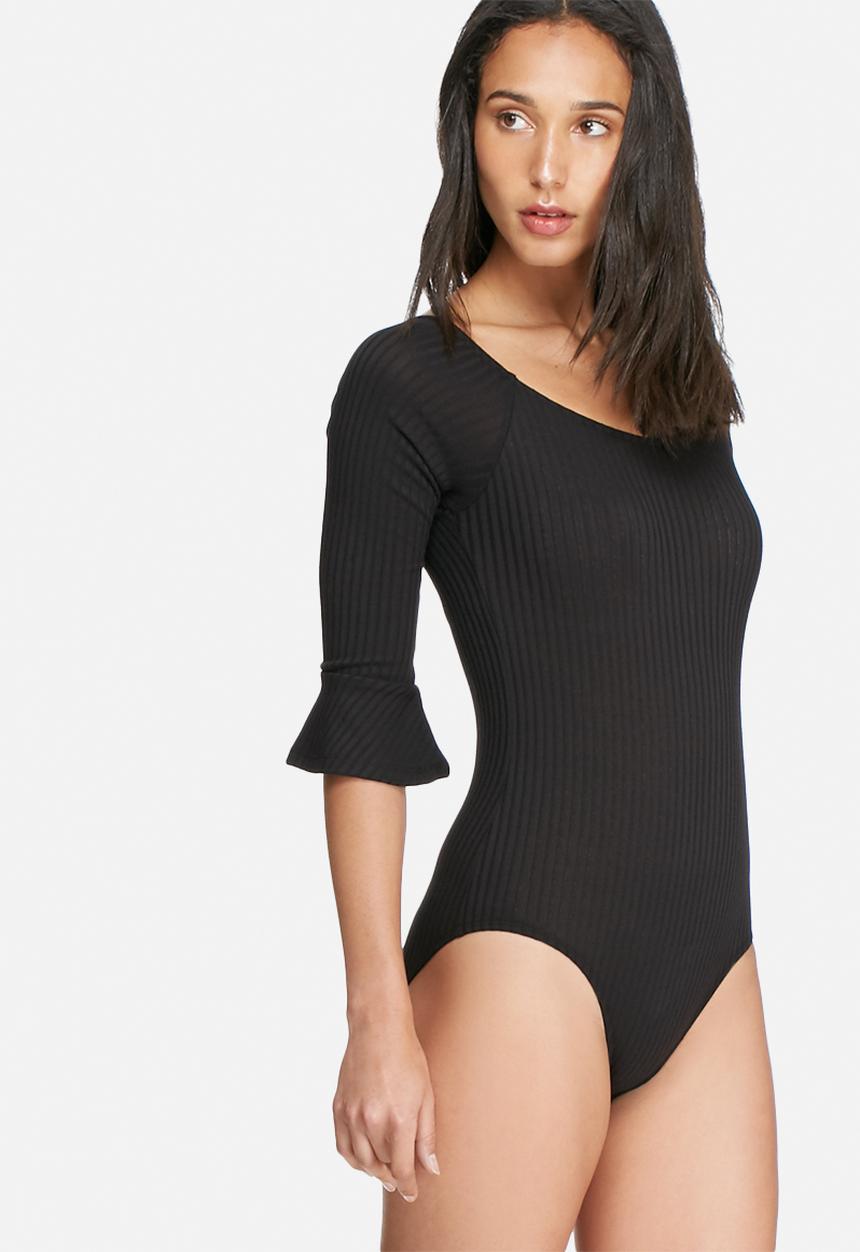 dailyfriday - Bell sleeve ribbed bodysuit