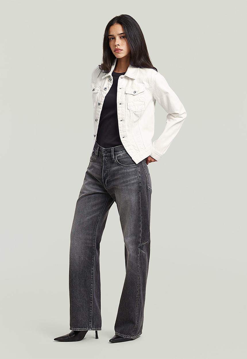 G-STAR - Pitched hem slim jacket wmn - ecru