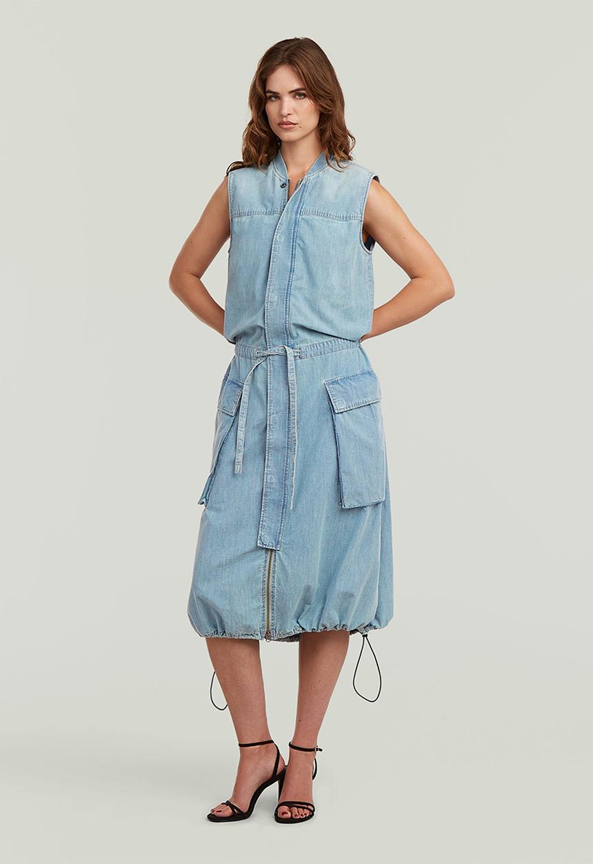 G-STAR - Parachute dress s\l wmn - vintage mirage