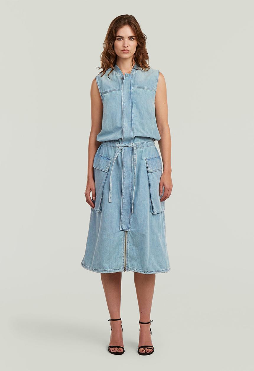 G-STAR - Parachute dress s\l wmn - vintage mirage