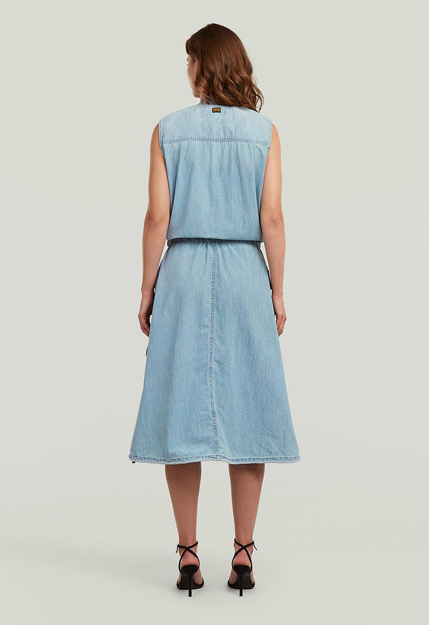 G-STAR - Parachute dress s\l wmn - vintage mirage