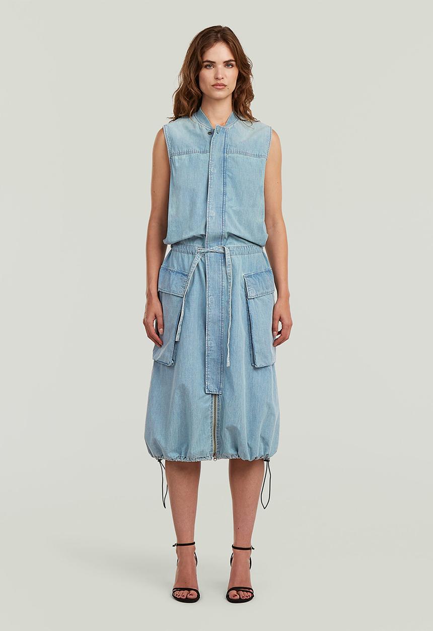 G-STAR - Parachute dress s\l wmn - vintage mirage