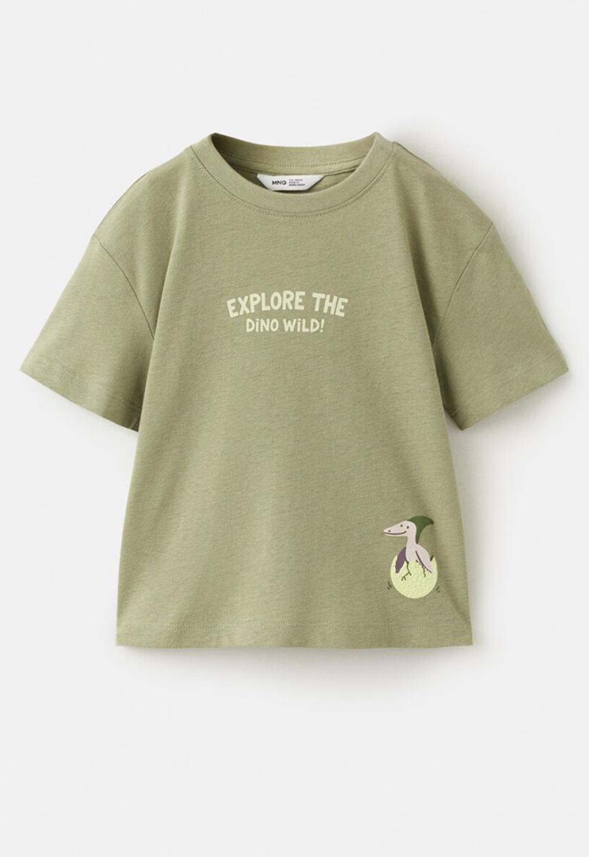 MANGO - T-Shirt Volcano - Khaki