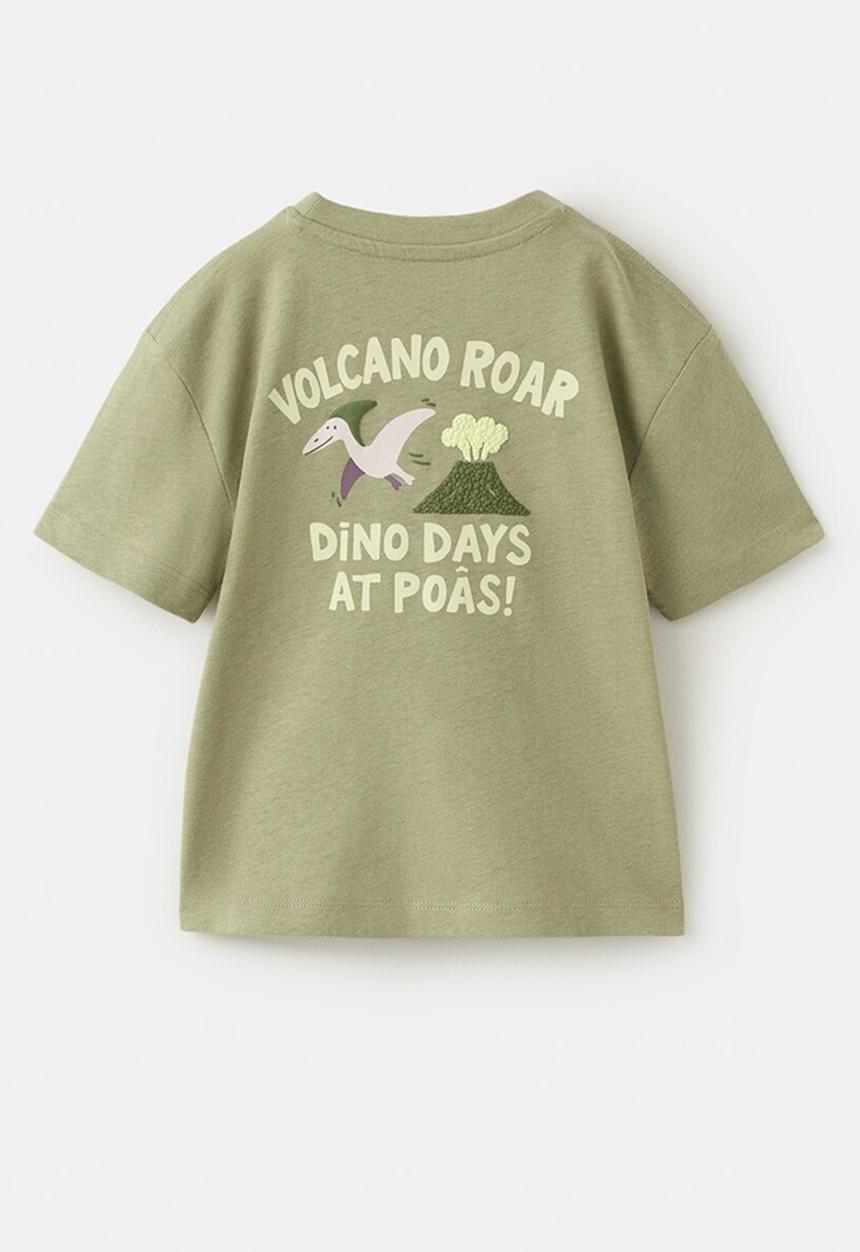 MANGO - T-Shirt Volcano - Khaki