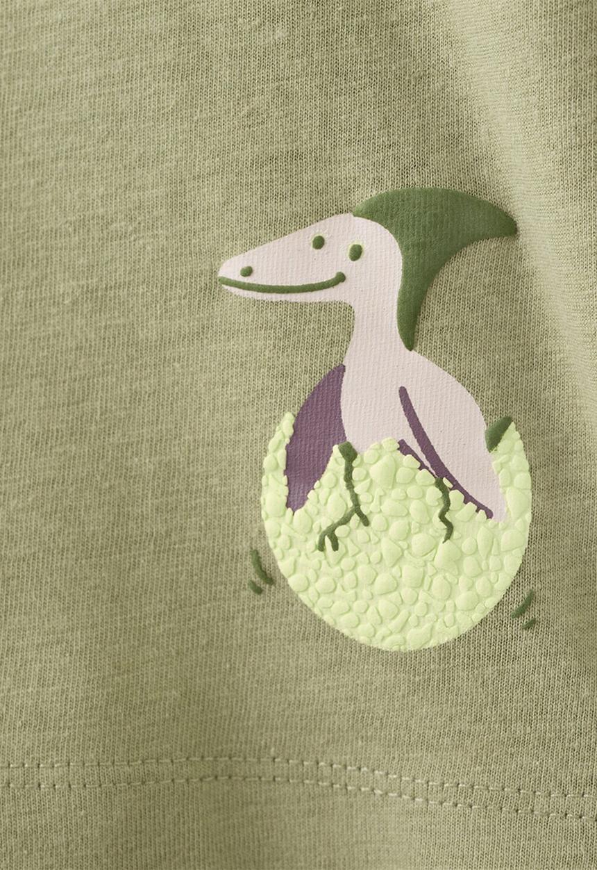 MANGO - T-Shirt Volcano - Khaki