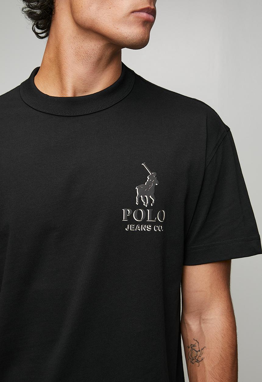 POLO - Mdududzi Pjc Short Sleeve 3D Logo Tee - Black