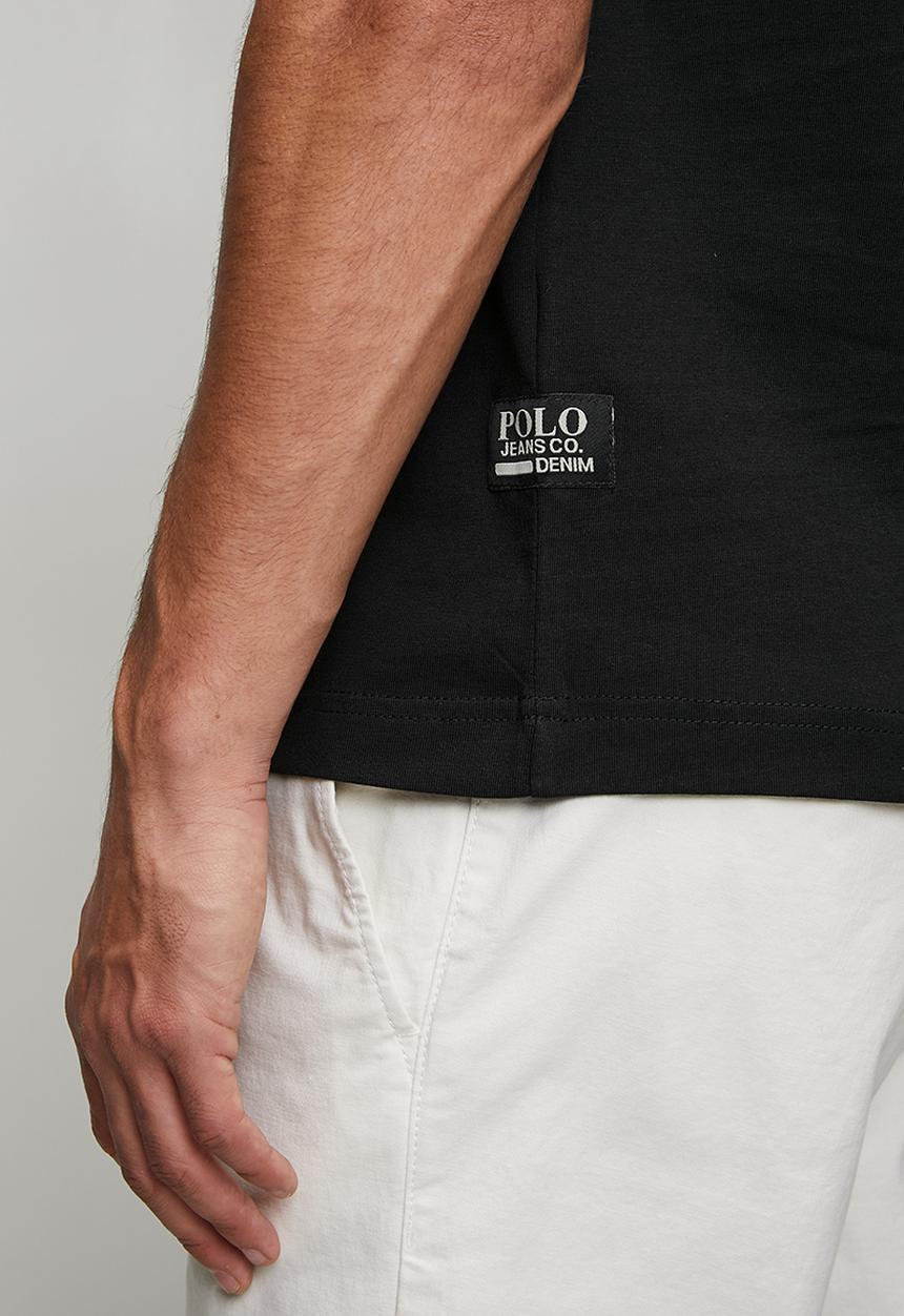 POLO - Mdududzi Pjc Short Sleeve 3D Logo Tee - Black
