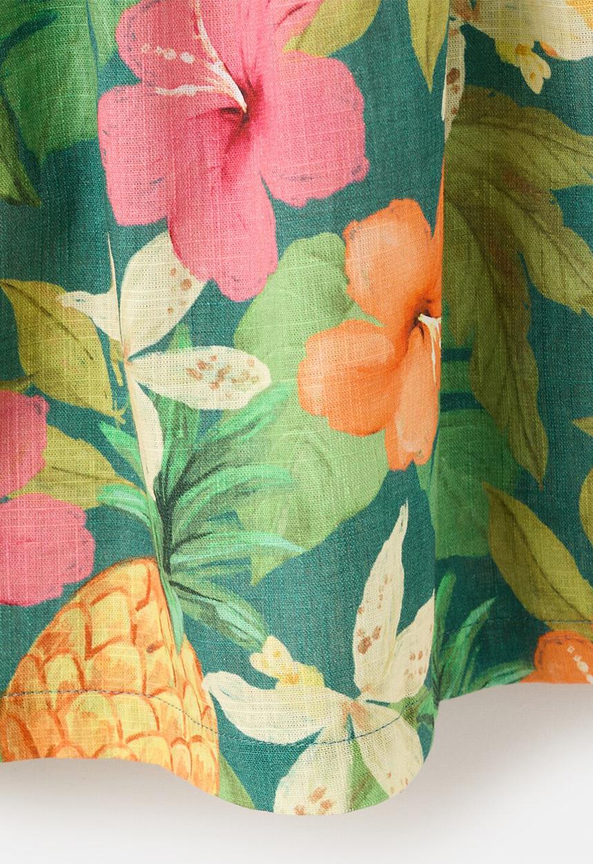 MANGO - DRESS MANGO - Medium Green