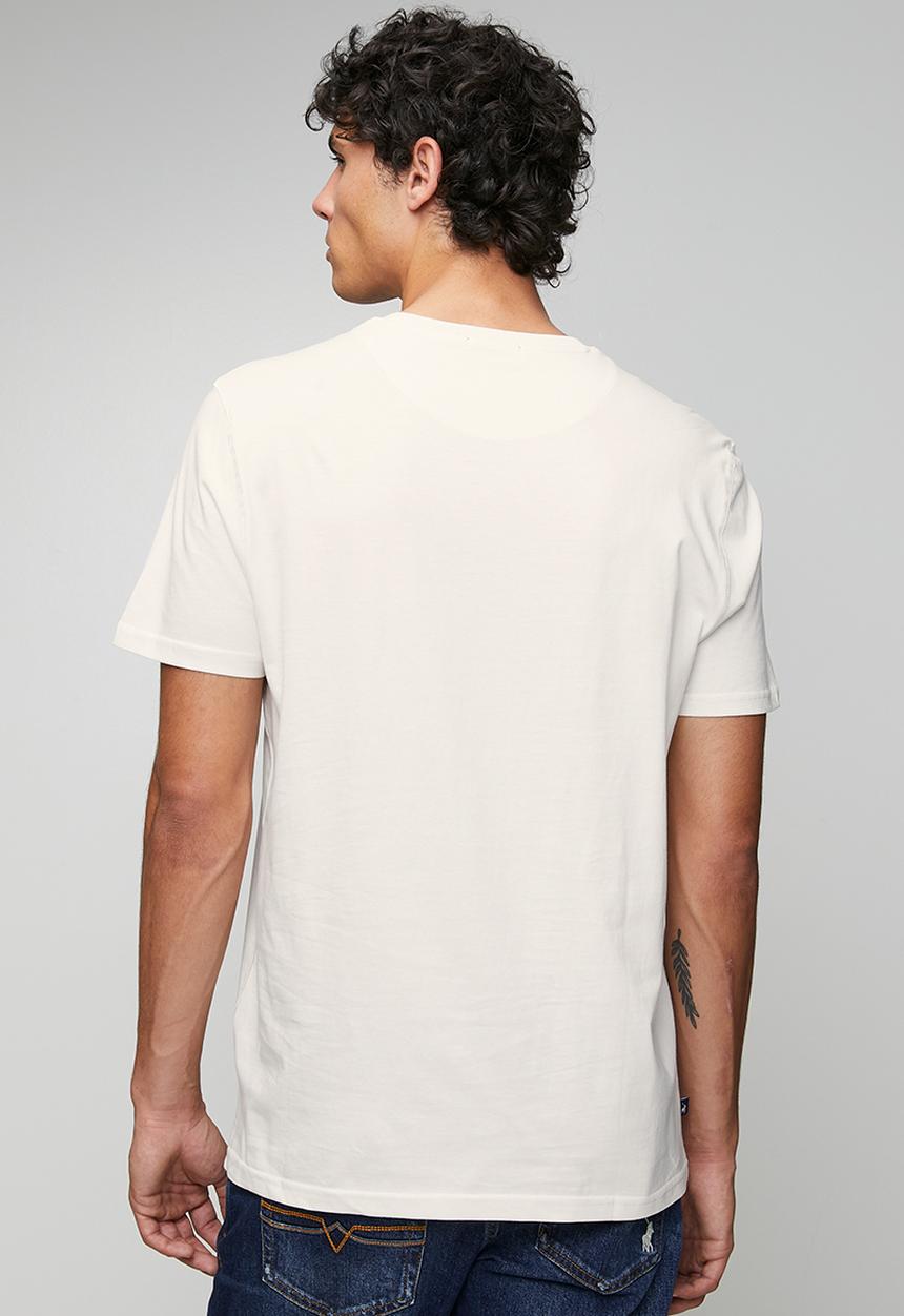 POLO - Daniel Printed Short Sleeve Tee - White