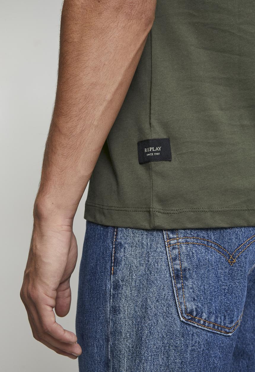 Replay - Basic Jersey Crew Neck T-shirt - Green