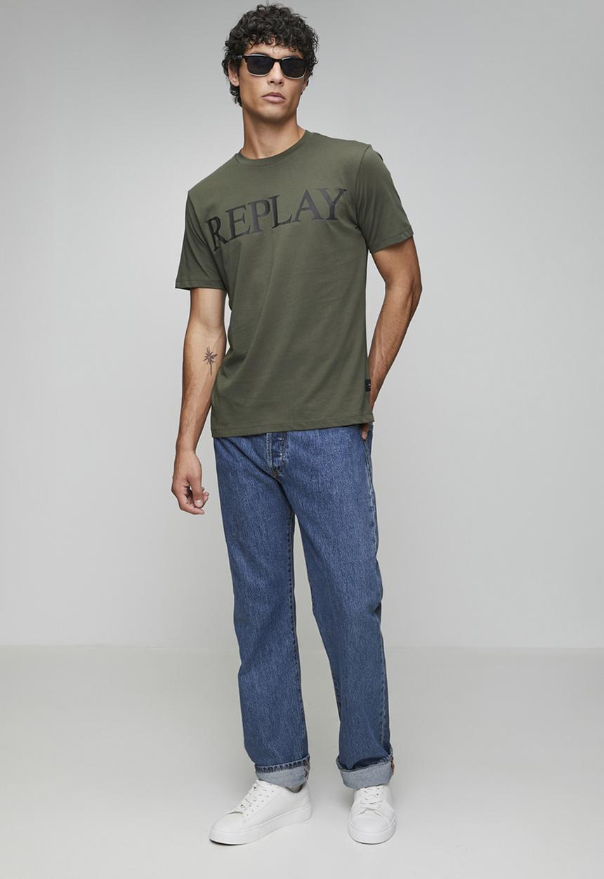 Replay - Basic Jersey Crew Neck T-shirt - Green