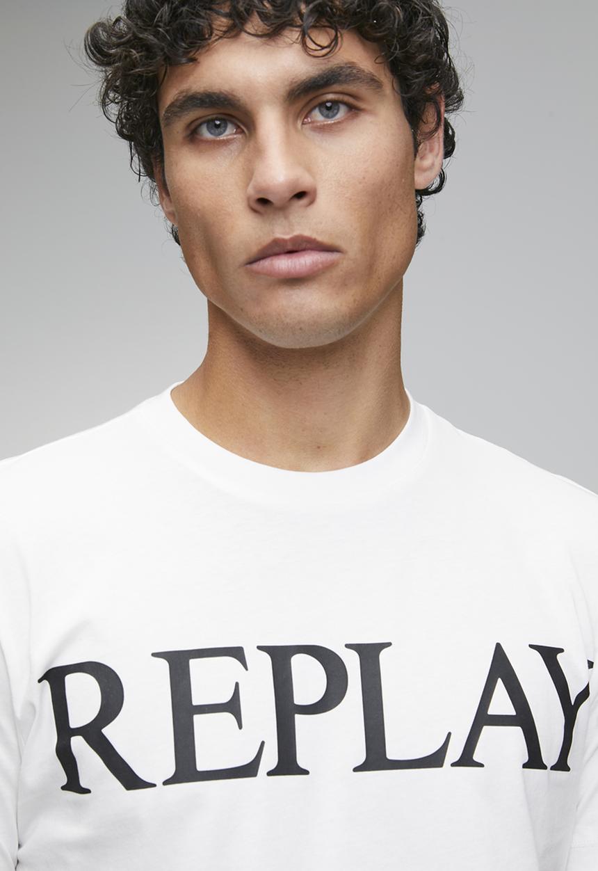 Replay - Basic Jersey Crew Neck T-shirt - White
