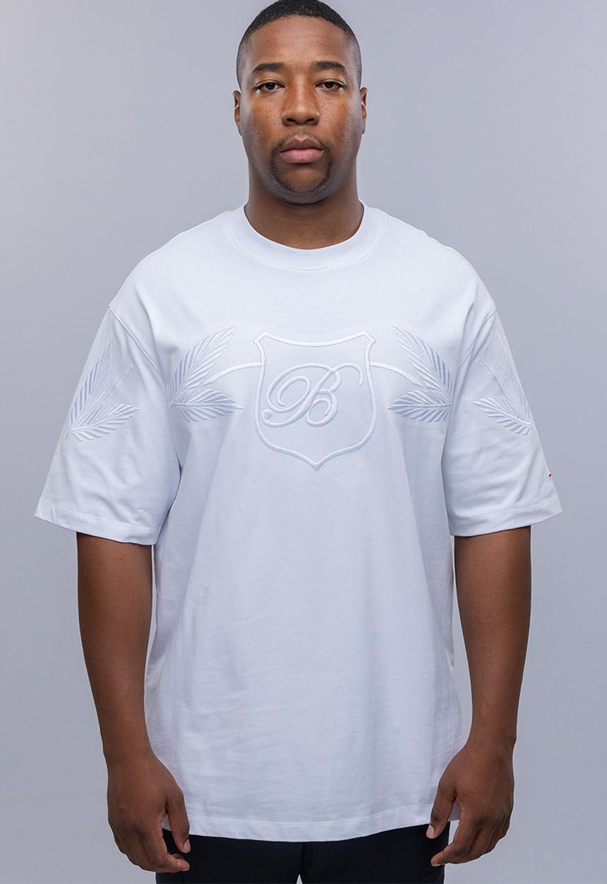 Bogart Man - Bogart laurel crest oversized tee - white