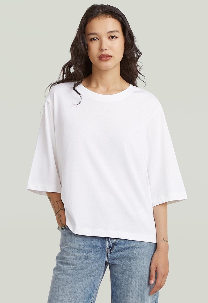 G-STAR - Modern basic relaxed 3\4 sl r t wmn - white