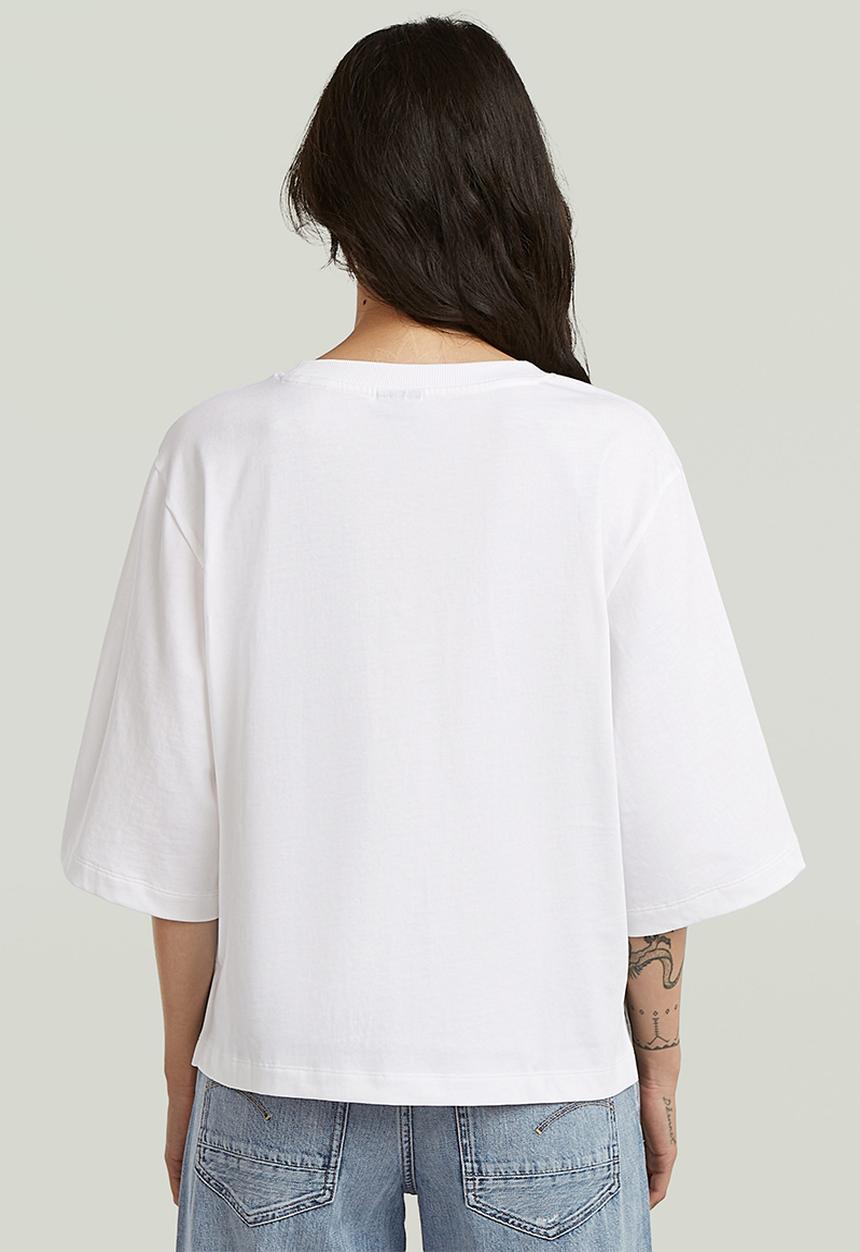 G-STAR - Modern basic relaxed 3\4 sl r t wmn - white