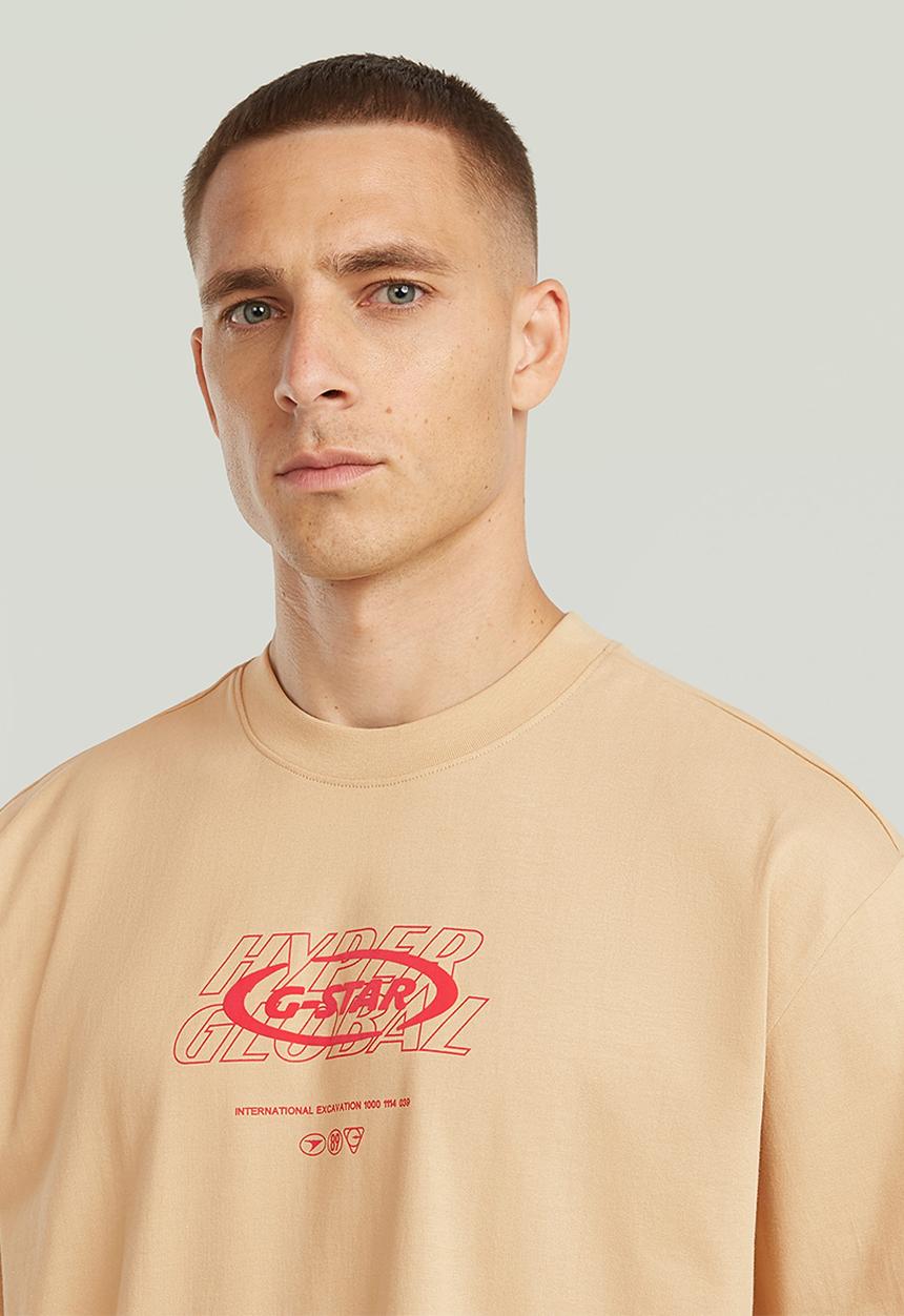 G-STAR - Hyper Gr Relaxed R T - beige 
