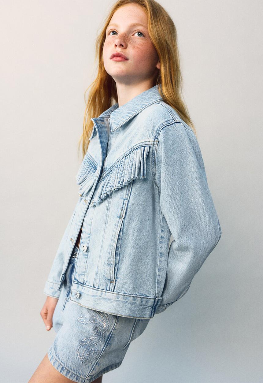MANGO - Jacket Rodeo - Open Blue