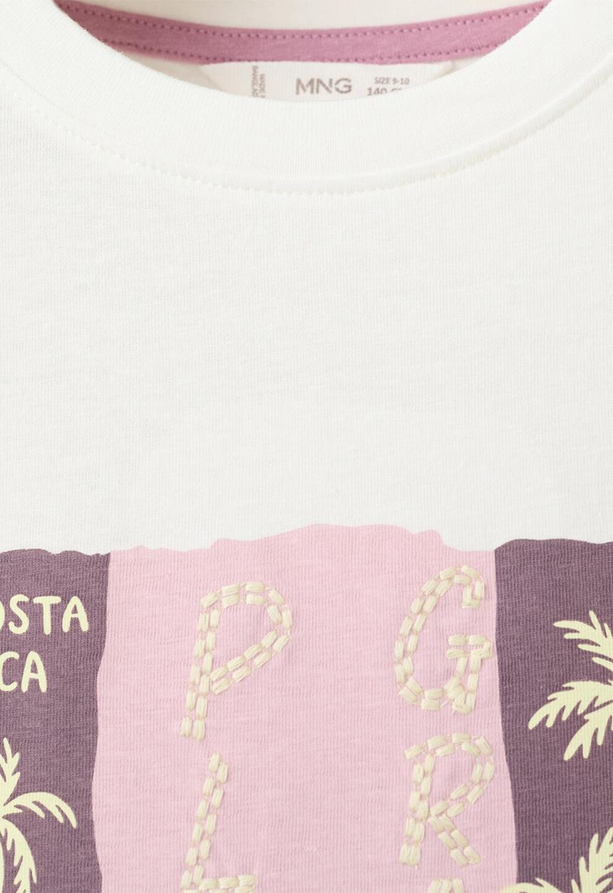 MANGO - T-Shirt Playa - Natural