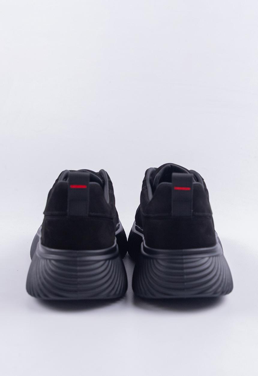 Bogart Man - Bogart ripple platform sneakers - black