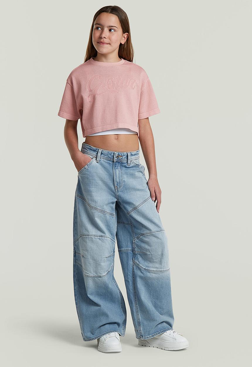 G-STAR - Boxy Cropped Tee Ss G - Burnished Lilac