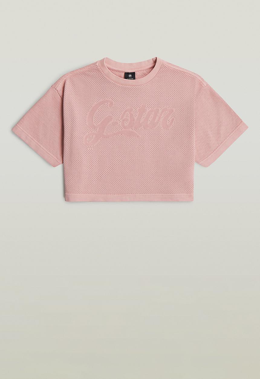 G-STAR - Boxy Cropped Tee Ss G - Burnished Lilac