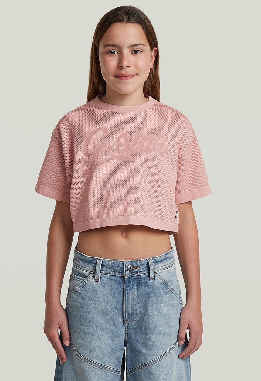 G-STAR - Boxy Cropped Tee Ss G - Burnished Lilac